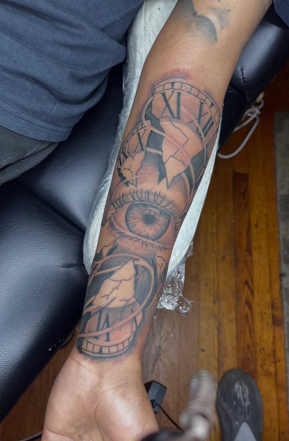 Shattered Time — realism tattoo